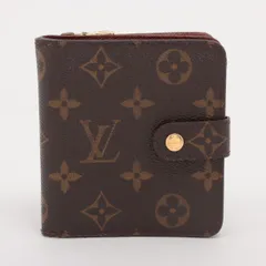 LOUIS VUITTON/ルイ ヴィトン　モノグラム コンパクトジップ M61667 　折りたたみ財布　　【中古】
