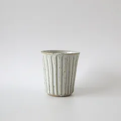 国指定伝統工芸品】熊本県【小袋焼】藁灰釉 黄釉 花入れ 水草