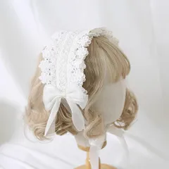 【在庫セール】[PrimeBlis] ロリータ リボン 蝶結び 萌え キュート チャーム ロリータ ヘッドドレス ロリータ 髪飾り カチューシャ レース 蝶結び 萌え キュート かわいい コスプレ lolita メイドカフェ