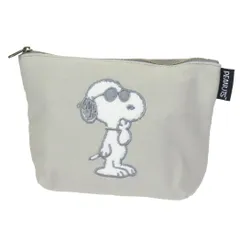 スヌーピー コスメポーチ サガラキャンバス 化粧ポーチ JC ジョー クール ピーナッツ ナカジマ サガラ刺繍 キャラクター グッズ 