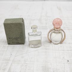 ｈ61008　ミニ香水　2点セット　プールオム オードトワレ BVLGARI ブルガリ 4ml　ローズゴルディア 5ml　ほぼ満量