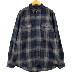 古着 フィールドアンドストリーム FIELD&STREAM 長袖 フランネルチェックシャツ メンズXL相当/eaa589793