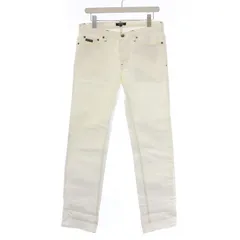 バーバリーブラックレーベル BURBERRY BLACK LABEL デニムパンツ ジーンズ ボタンフライ 76 白 ホワイト BMS09-705-02 /BM