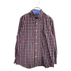 CHAPS 長袖 チェックシャツ Mサイズ チャップス ブラック レッド 古着卸 アメリカ仕入 t2410-3198