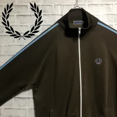 人気デザイン》フレッドペリーベロア トラックジャケット刺繍ロゴM