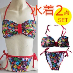 69SLAM - 【未使用】 69SLAM ピクチャー柄 セパレート水着セット　Mサイズ 未使用】 69SLAM ピクチャー柄 セパレート水着セット Mサイズ
