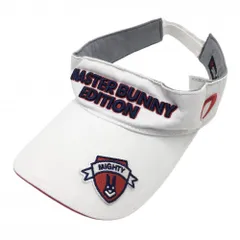 ★特価★マスターバニー サンバイザー 白×ネイビー 立体ロゴ刺しゅう  LL ゴルフウェア MASTER BUNNY EDITION