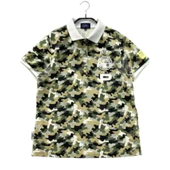 サイズ：2 PEARLY GATES パーリーゲイツ  半袖ポロシャツ カモフラ柄 カーキ系 [240101525447] ゴルフウェア レディース ストスト
