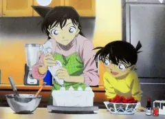 【中古】クリアファイル コナン＆蘭(冬4) A4クリアファイル 「名探偵コナンプラザ」