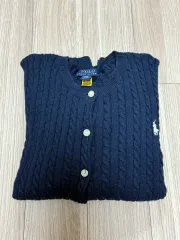 ポロ ガールズ カーディガン ネイビー XL