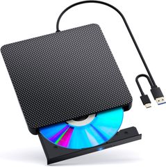 ブルーレイドライブ外付け blu-rayプレイヤー再生読み書usb-aと (type-c) ブルーレイプレーヤーブルーレイディスク対応WIN7-11/MAC対応 ノートパソコン対応 blu-ray けドライブbdドライブ（black）