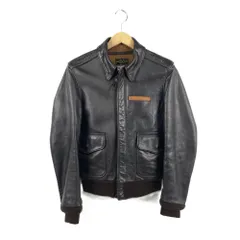 AVIREX　アヴィレックス　アビレックス　2191000　USA製　A-2　レザーフライトジャケット　レザージャケット　革ジャン　サイズ38　ブラウン