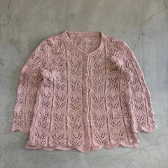 00's vintage   レディース　ピンク　カーディガン　アーカイブ グランジ y2k パンク