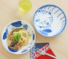 新品2点セット 美濃焼 ねこちぐら 20cm皿 ミケ 猫 ねこ ネコ - メルカリ