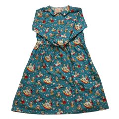HANA TO GUITER 花とギター ワンピース 水色 マイケルミラー 宇宙 おしゃれ ハンドメイド レディース フリーサイズ