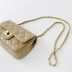 美品 ノーリーズ NOLLEY'S 購入 オウレンティ AULENTTI チェーンバッグ/ベージュ キルティング ショルダー【2400013668941】のサムネイル