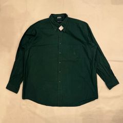 80s 90s　nautica　長袖　シャツ　ストライプ　無地　【T-363】