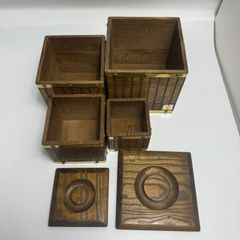 木箱 小物入れ 木製 レトロ NICHIHAN ヴィンテージ 木製ボックス