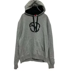 PUMA プリントスウェット パーカー S グレー プーマ 裏起毛 古着卸 アメリカ仕入 a703-5585