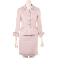 ルイヴィトン セット アップ ジャケット ショート スカート アパレル 服 通勤 人気 おしゃれ ピンク 34 レディース MFT 1128-E36【中古】のサムネイル
