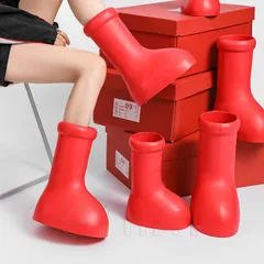 レインブーツ RED BIG BOOT ビッグレッドニー ハイブーツ ラウンドトゥ リッポン メンズ レディース カジュアル ブーツ 男女兼用 ブーツファッション シンプル 無地