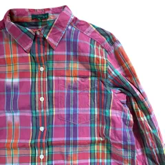 LRL LAUREN JEANS 長袖 チェックシャツ Mサイズ　ラルフローレン　US古着