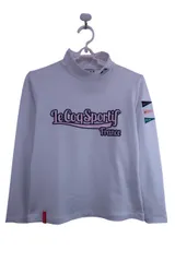 le coq sportif(ルコックスポルティフ) 長袖モックネックシャツ 白 レディース M ゴルフ用品 2501-0684 中古
