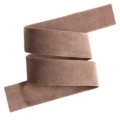 Studio Curtain ベロアリボン 両面仕様 ヘアアレンジ用 25mm 結婚式 ブライダル パーティー セレモニー (モカブラウン, 1m) [モカブラウン] [1m]