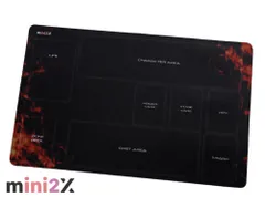 ワンピースカードゲーム 用 プレイマット 分かりやすい ガイド枠付き バトルフィールド ラバー ハーフ 選べる3色 35×55cm 収納ケース 付き ワンピース ONE PIECE TCGトレカ トレーディングカード  カード ゲーム プレーマット マット