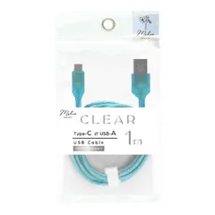 【 新品 未開封 】   インプリンク クリアType-C/Type-Aケーブル 1.0m CLBL IMUSAC100CLBL 未使用 送料無料