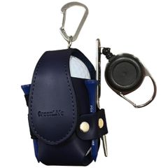 Black [Green Life] Golf Ball Case Pouch - All-in-One Storage for All Accessories - Holds 2 Balls, Includes Green Fork, Ball Pouch, Ball Holder, Tee Case - Perfect for Competitions, Prizes, Gifts (Black)