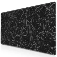 ゲーミングマウスパッド 【Topographic Contour】 マウスパッド 超大型 90x40cm キーボードパッド 滑り止め/防水/耐久性 汚れ防止 高精度表面 PC・ノートPC・キーボード対応 オフィス 作業用 ゲーミングデスクマットXXLのサムネイル