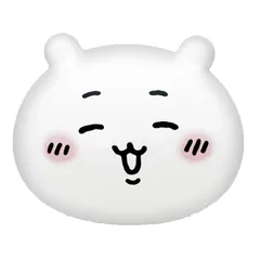 ちいかわ　おかおのスクィーズ［ちいかわ］【にっこり顔】単品/ちいかわスクイーズ/ちいかわガチャ