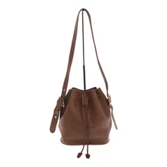 良品✨COACH オールドコーチ　ショルダーバッグ　巾着型　9952 トルコ製 オールドコーチ ショルダーバッグ 巾着 ブラウン レザー 9952