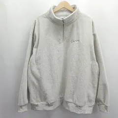 ◇ ⊇◎●未使用● Snap club ハーフジップ 長袖 フリース プルオーバー サイズM ライトグレー レディース メンズ E  【1504240008998】
