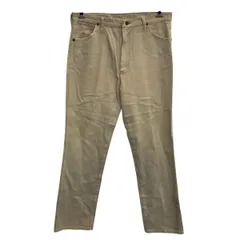 Wrangler デニムパンツ 36 ベージュ ラングラー ジップアップ スコービルジップ アメリカ製 80's ボトムス 古着卸 アメリカ仕入 2509-330
