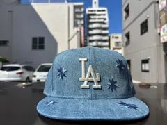 NEW ERA 59FIFTY Flower Embroidery ロサンゼルス・ドジャース ウォッシュドデニム 7 1/2サイズ ¥6820 ＋ 送料¥550