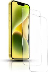 JACRON iPhone 13 mini ガラスフィルム 2枚 ラウンドエッジ加工 アイフォン ミニ 硬度9H 耐衝撃 気泡防止 強化ガラス 液晶 保護フィルム貼り付け簡単 自動吸着 撥水撥油 指紋防止(SDL-ICDS-674)