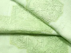平和屋着物■中国三大刺繍　スワトウ刺繍　訪問着　総刺繍　吉祥花文　暈し染め　正絹　逸品　未使用　CAAS6650yc