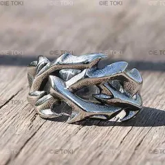 40'50's メキシコ ヴィンテージ バイカーリング マヤの戦士 フェイス彫刻 40'50's メキシコ ヴィンテージ バイカーリング マヤの戦士