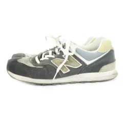 ニューバランス NEW BALANCE 574 スニーカー ローカット レースアップ スエード ロゴ 28cm 紺 ネイビー ML574RE2 /AO7 ■GY11