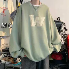 [M 0 ]秋冬 コーデ メンズ  服 シンプル ファッション オシャレ 大人 かっこいい 大きいサイズ ストリート 紳士服 ミルク グリーン フレッシュ スウェット シャツ トップス ゆったり フード レス アメリカン 