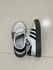 未使用級　アディダス　サンバローズW 本革　ブラック　ホワイト　厚底　1808 2025年最新】adidas SAMBAROSE Wの人気アイテム - メルカリ