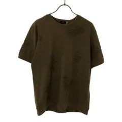 アイテムズ アーバンリサーチ 半袖 ダメージ加工 Tシャツ 40 カーキ ITEMS URBAN RESEARCH メンズ
