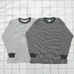 ◇ ⊇美品 《 デビロック 子供服 サイズ140 ボーダー柄 カジュアル クルーネックロングTシャツ 男の子 女の子 》 E  【1508060027160】