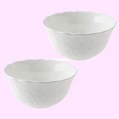 ホワイトフルーテッド ボウル 18cm 2個 - メルカリ
