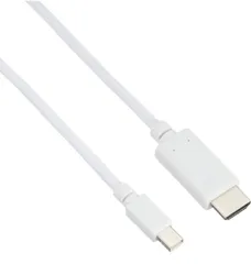 エレコム Mini DisplayPort (オス) - HDMI (オス) 変換ケーブル 2m ホワイト AD-MDPHDMI20WH