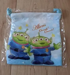 トイストーリー リトルグリーンメン 巾着袋 コップ入れ 小物入れ