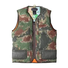 美品 Rocky Mountain Featherbed ロッキーマウンテン フェザーベッド ベスト サイズ:40(L) GRAND TETON COLLECTION カモフラージュ レザーポケット ダウンベスト カモフラージュ アウター ジャケットのサムネイル