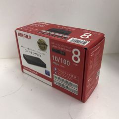 BUFFALO バッファロー 10/100Mbps対応 スイッチングHub LSW4-TX-8EP/BKD